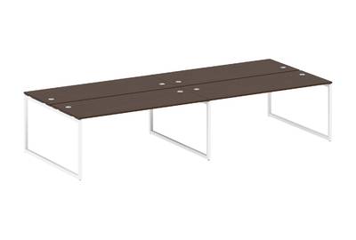 Бенч-стол на 4 раб.места на О-образном м/к Metal system quattro 40x40 40БО.СМ-4.5