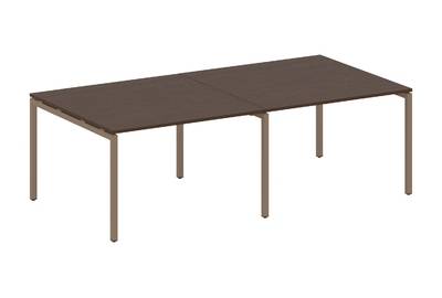 (2 столешницы) на П-образном м/к Metal system quattro 40x40 40БП.ПРГ-2.2