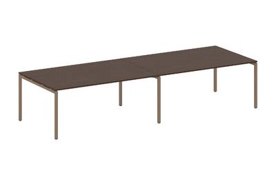 (2 столешницы) на П-образном м/к Metal system quattro 40x40 40БП.ПРГ-2.5