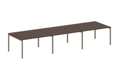 (3 столешницы) на П-образном м/к Metal system quattro 40x40 40БП.ПРГ-3.3