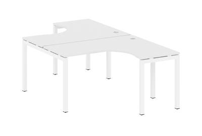 Бенч-стол криволинейный на П-образном м/к Metal system quattro 50x50 50БП.РАС-СА-2.3