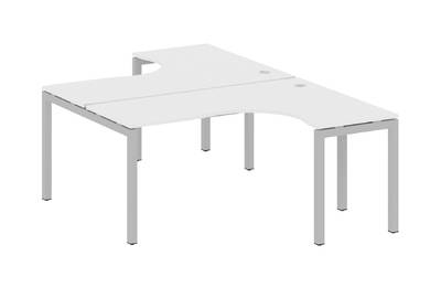 Бенч-стол криволинейный на П-образном м/к Metal system quattro 50x50 50БП.РАС-СА-2.4