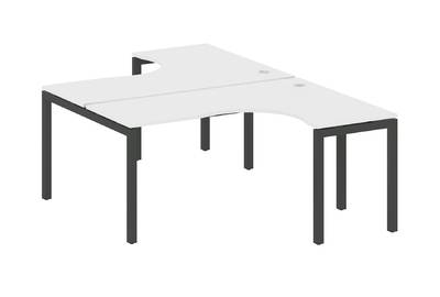 Бенч-стол криволинейный на П-образном м/к Metal system quattro 50x50 50БП.РАС-СА-2.4