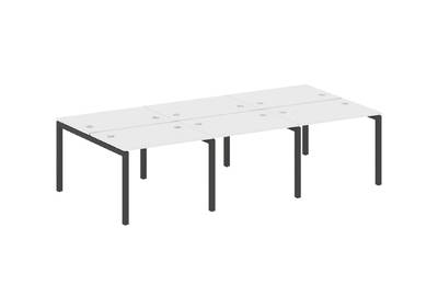 Бенч-стол на 6 раб.мест на П-образном м/к Metal system quattro 50x50 50БП.СМ-6.1