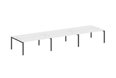 Бенч-стол на 6 раб.мест на П-образном м/к Metal system quattro 50x50 50БП.СМ-6.5