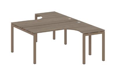 Бенч-стол криволинейный на П-образном м/к Metal system quattro 50x50 50БП.РАС-СА-2.4