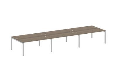 Бенч-стол на 6 раб.мест на П-образном м/к Metal system quattro 50x50 50БП.СМ-6.5
