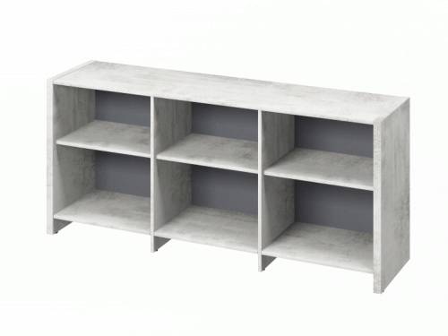 Каркас тумбы трехсекционной 1804х460х806 F-13_Хромикс белый