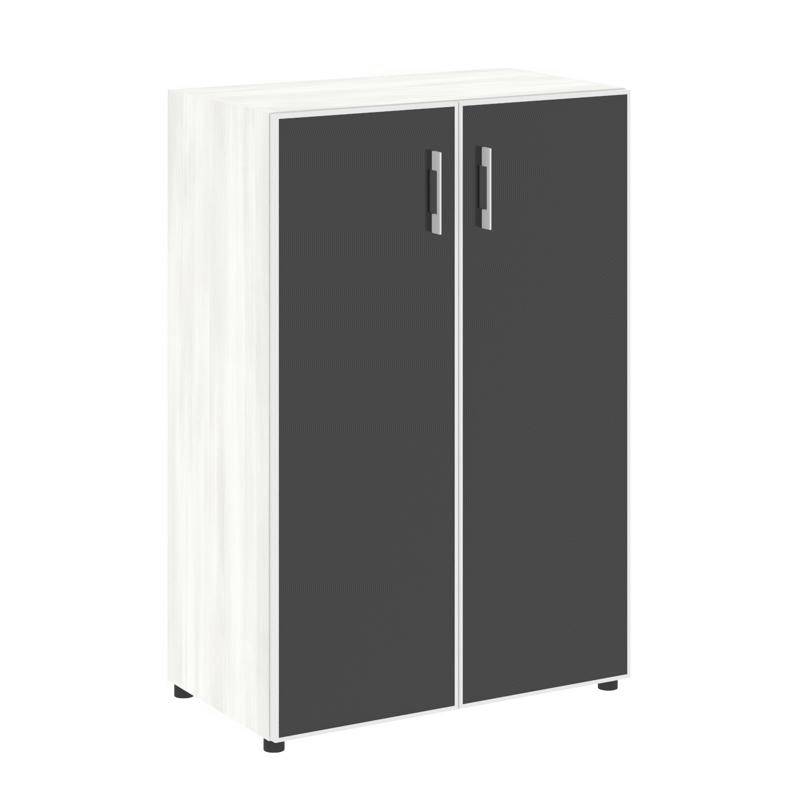 Yalta Шкаф LT.ST-2.4 R black Снежная Патина/Стекло Black 800*450*1195