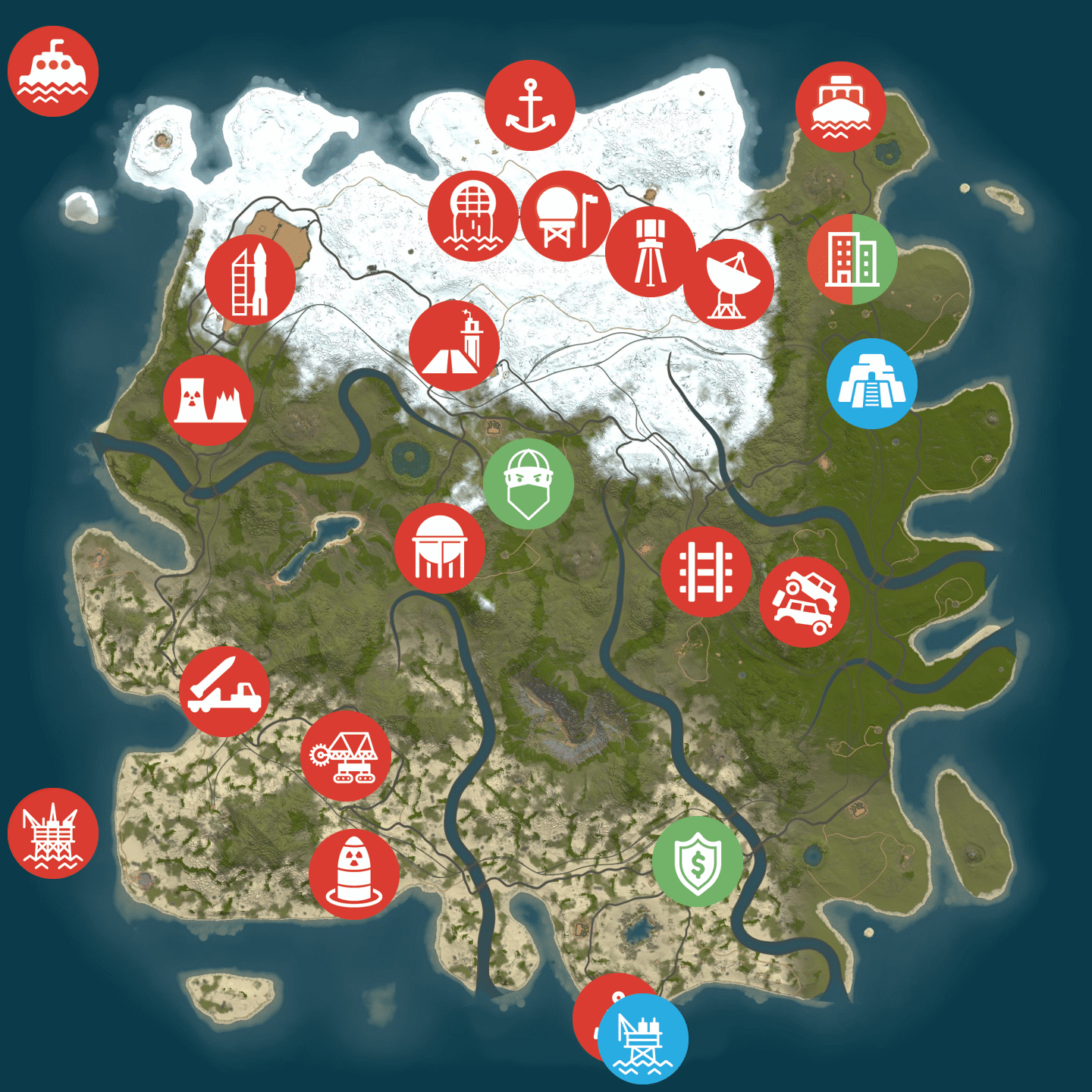 Карта Island Three