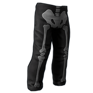 Skeleton Costume Burlap Pants