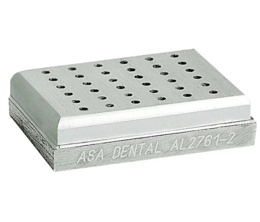 Asa Dental AL2761-2 - подставка для боров, 36. шт., алюминий, угловые