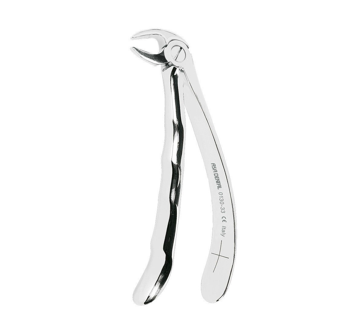 Asa Dental 0130-33 - щипцы N33 для удаления зубов для нижних корней с зубчиками с анатомической ручкой