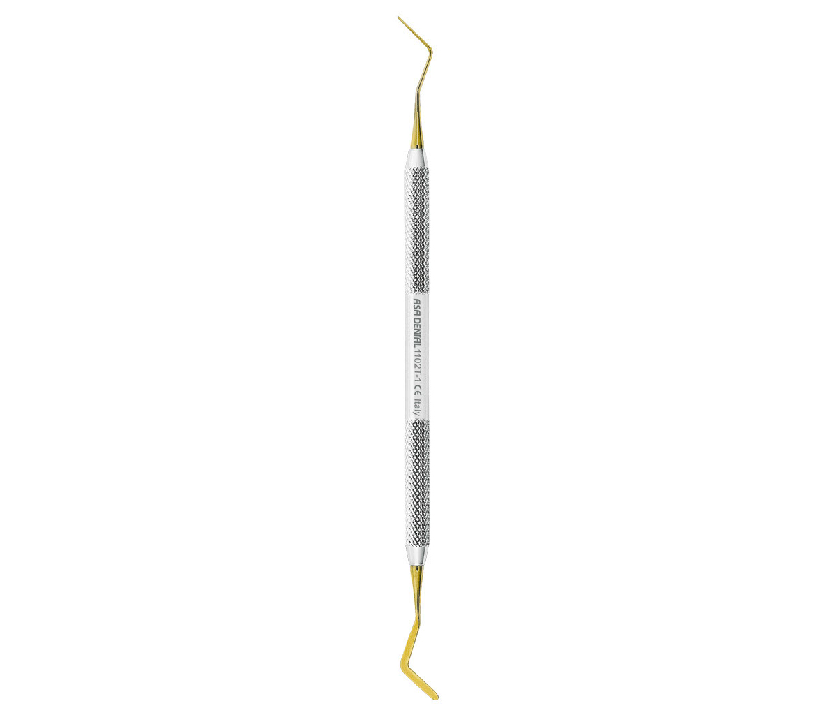 Asa Dental 1102T-1 - гладилка N1 двусторонняя с нитрит-титановым покрытием (золотым)