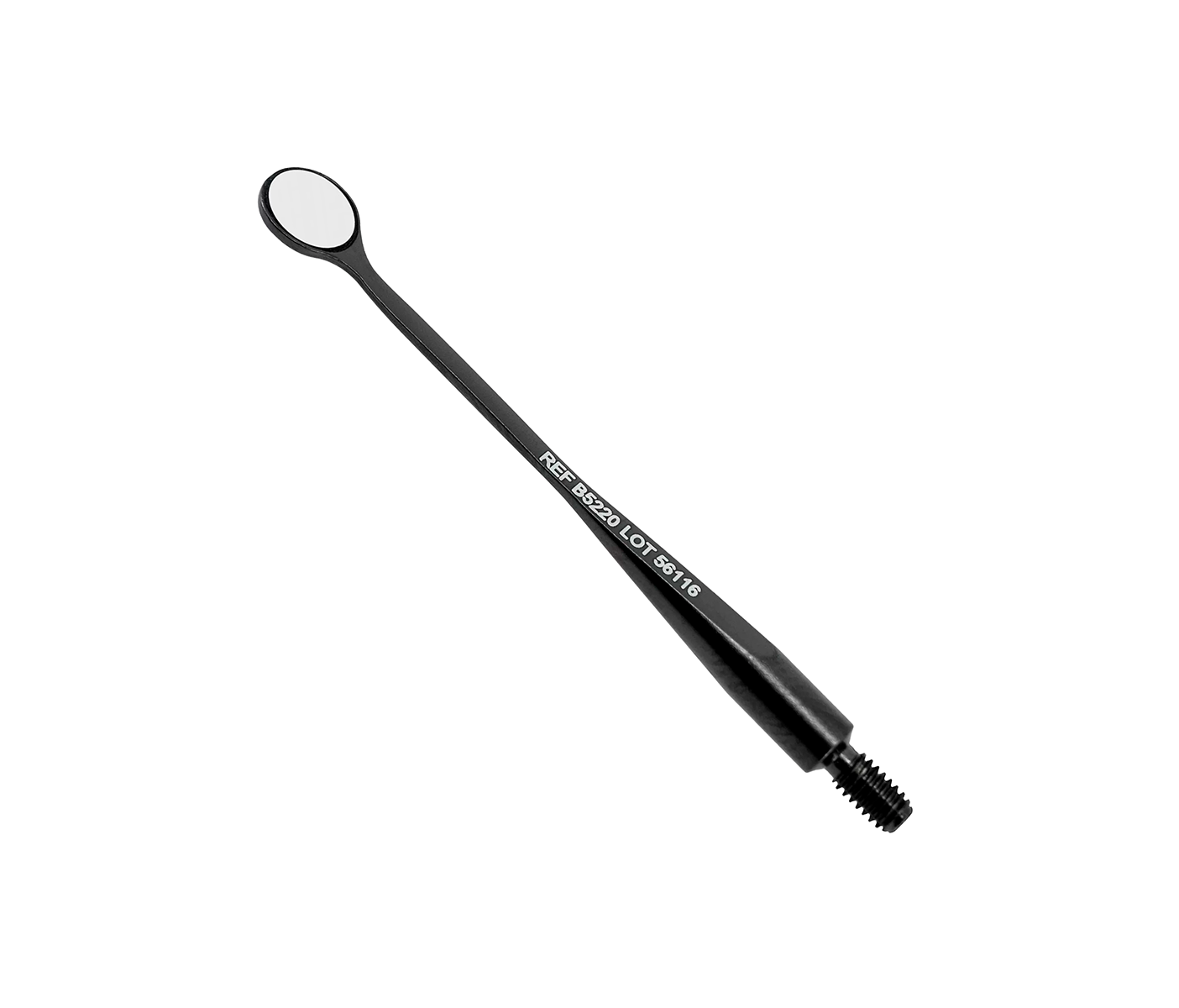 Hahnenkratt BLACK MICROflex rhodium - родиевое микрозеркало без ручки, плоское, круглое, 5 мм