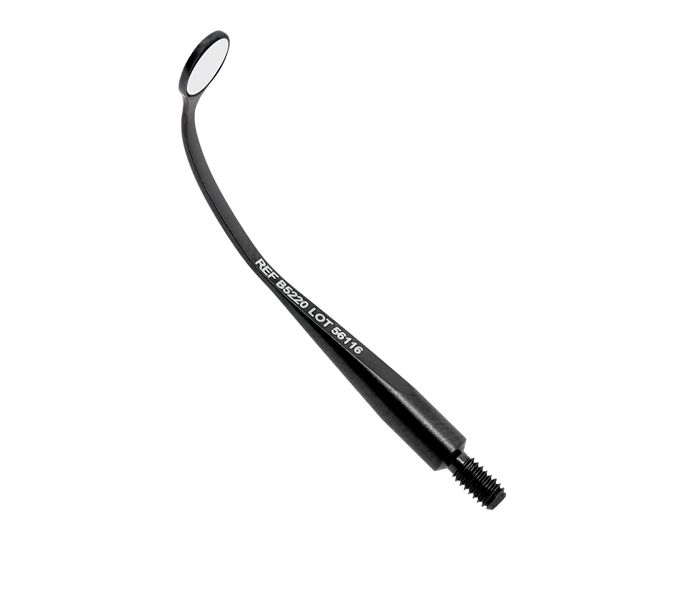 Hahnenkratt BLACK MICROflex rhodium - родиевое микрозеркало без ручки, плоское, круглое, 5 мм