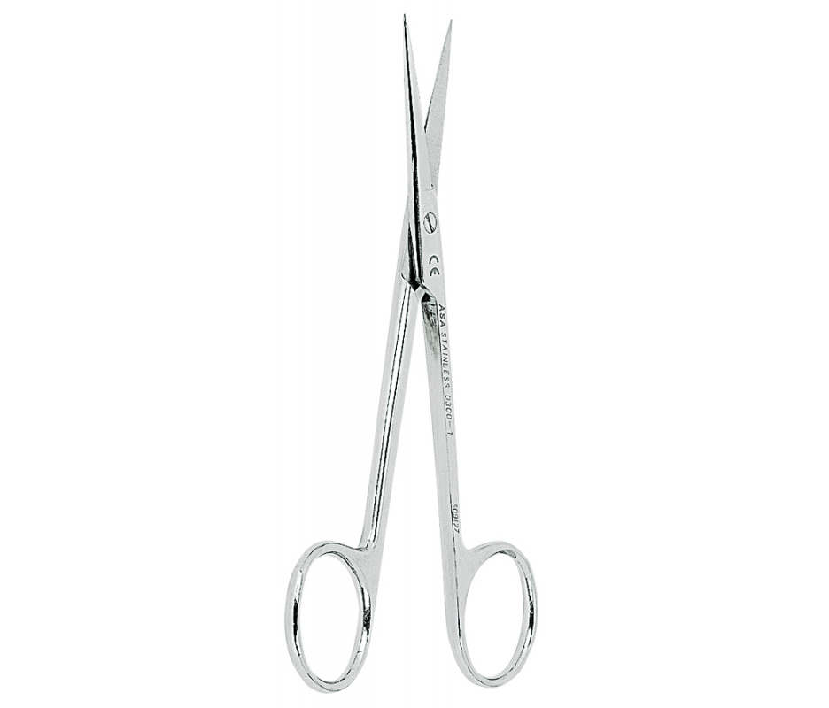 Asa Dental 0300-1 - ножницы для десны N1 прямые, 12 см