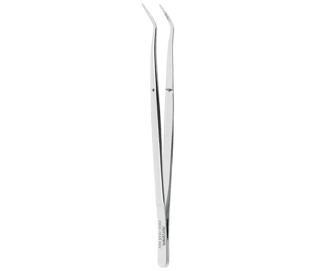 Asa Dental 0600-19 - пинцет анатомический изогнутый, 19 см