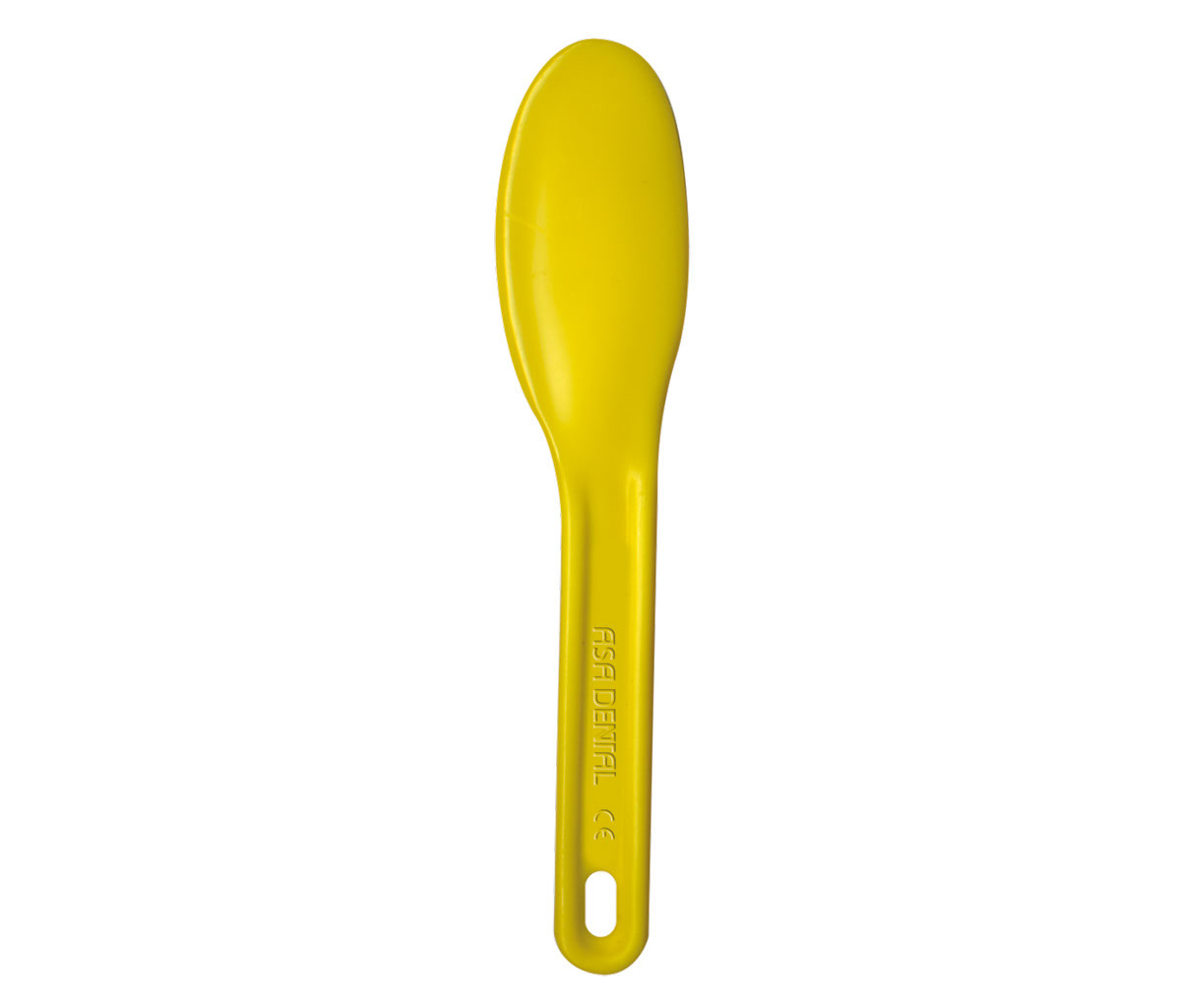 Asa Dental 5401-G - шпатель для гипса и альгинатов пластиковый, 19 см, желтый