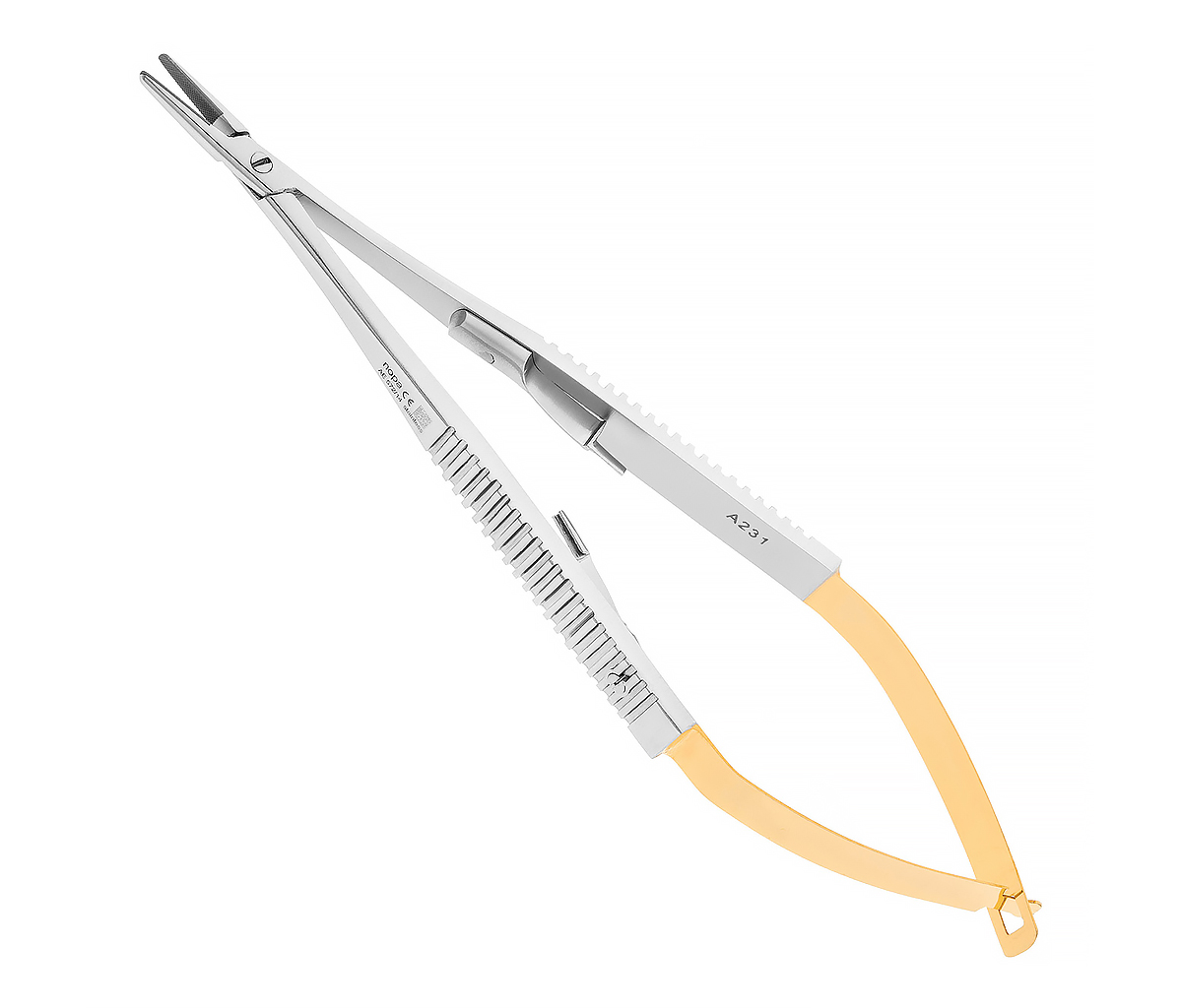 Nopa Instruments AE 572/14 - микроиглодержатель TUC CASTROVIEJO прямой, 14 см