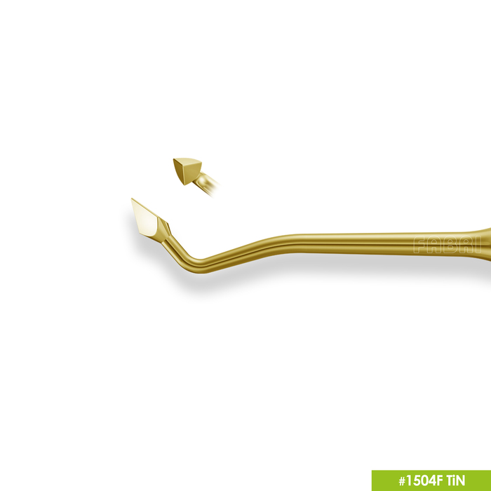 1504F TiN Инструмент для моделирования. Эргономичная ручка Ø10mm. Покрытие Gold