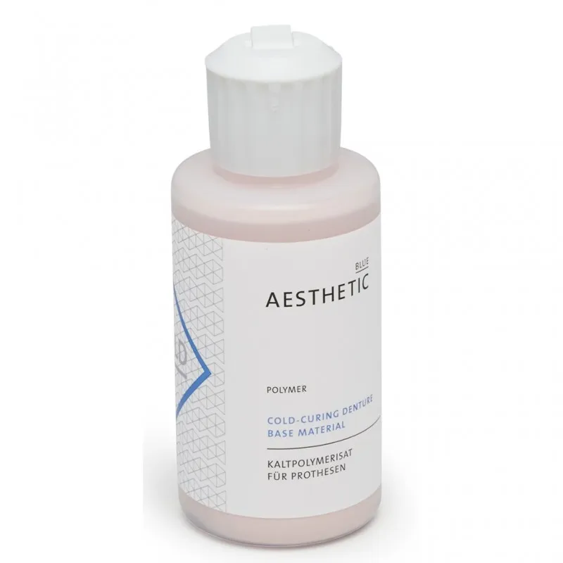 Пластмасса холодной полимеризации, Candulor AG, AESTHETIC Blue Polymer, оранжево-красный F55, 100г