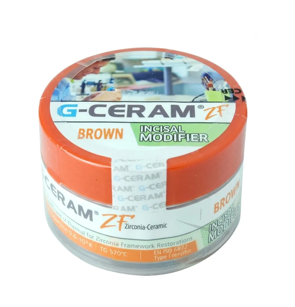Керамическая масса, G-CERAM, ZF Incisal Modifier Brown (15г)