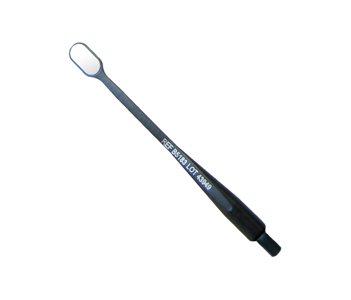 Hahnenkratt BLACK MICROflex Ultra - ультраяркое микрозеркало без ручки, плоское, овальное, 3х6 мм