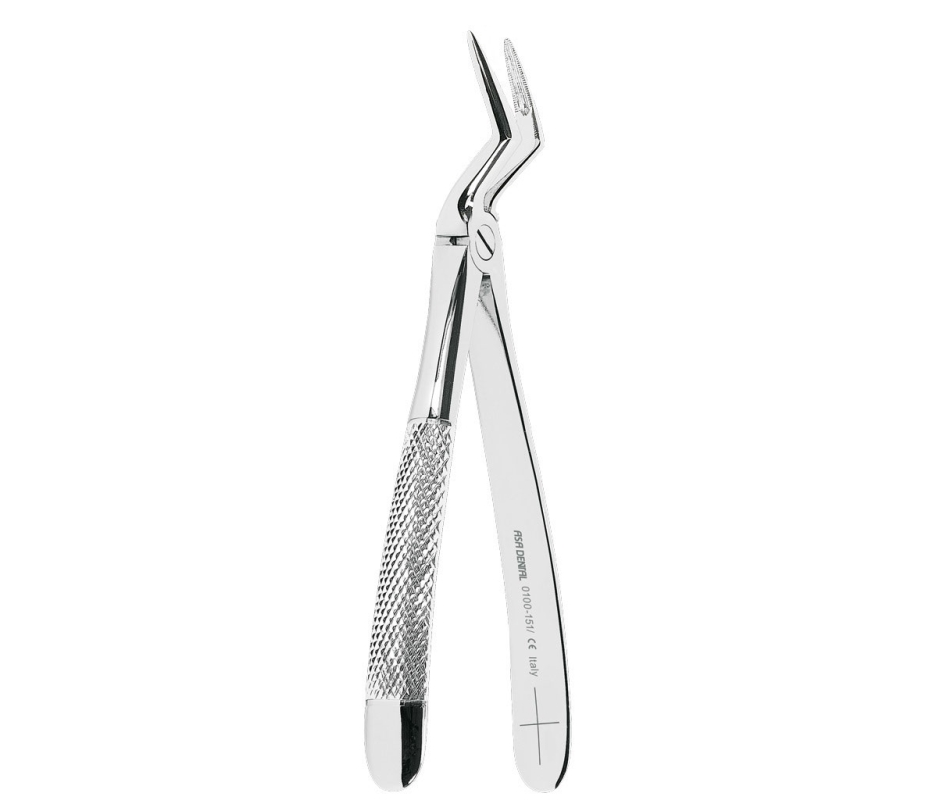 Asa Dental 0100-151 - щипцы N151 для верхних корней с зубчиками
