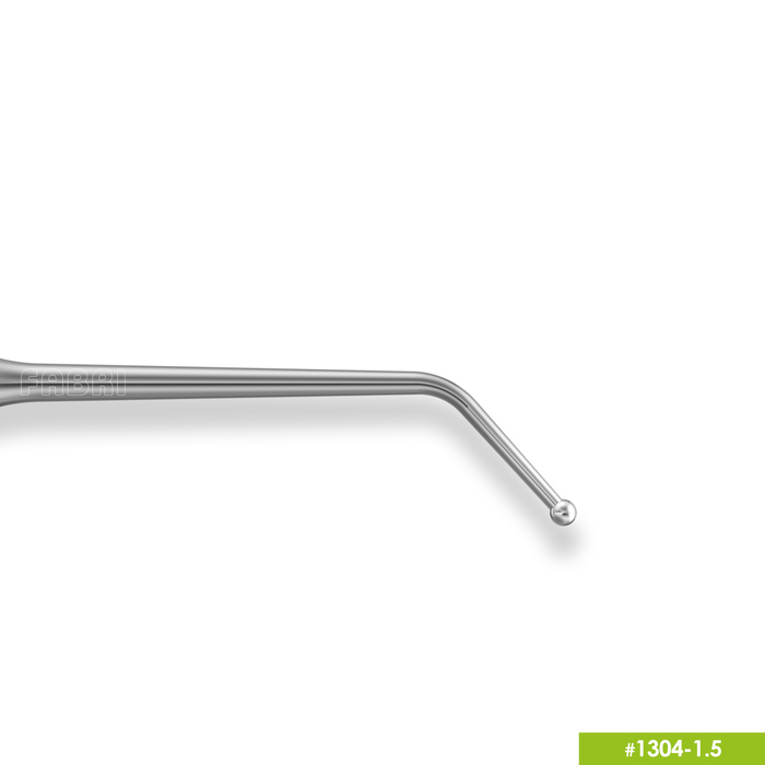 1304-1,5 Удлиненная узкая гладилка с штопфером-шариком Ø1.5mm. Ручка Ø6mm