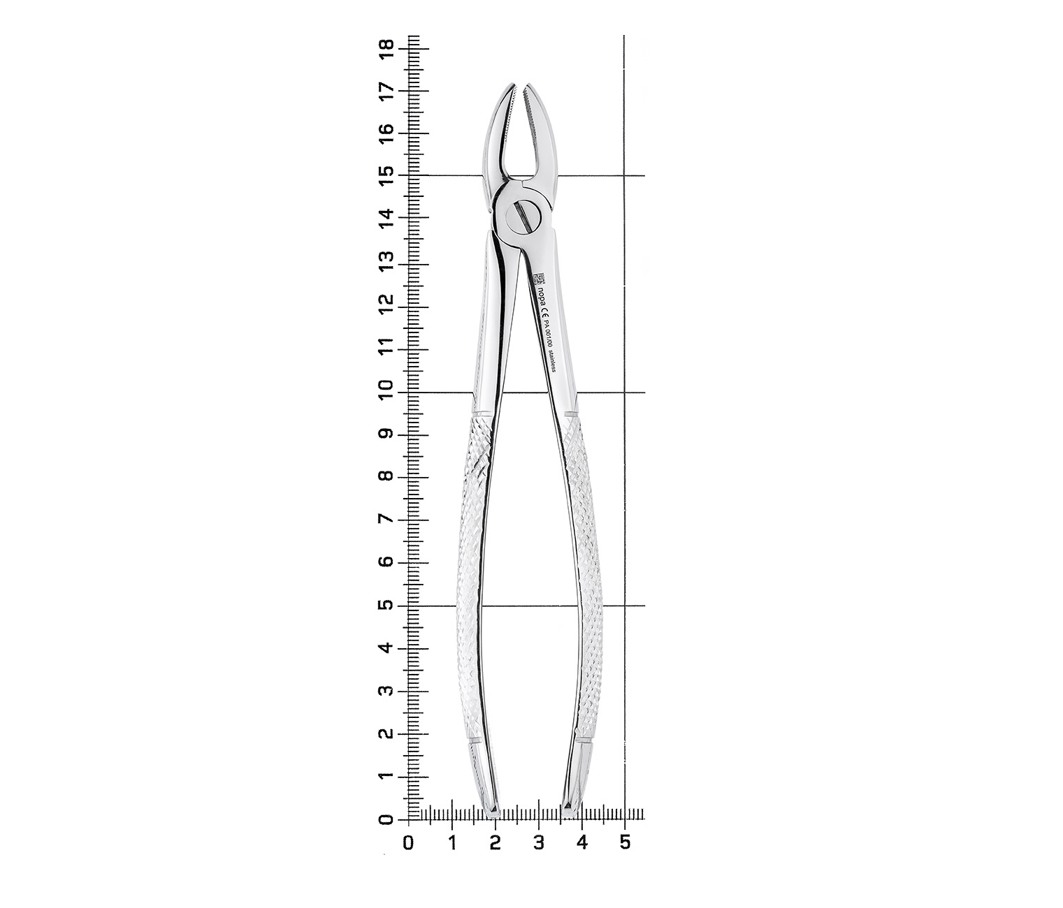 Nopa Instruments PA 001/00 - щипцы извлекающие для резцов/клыков верхней челюсти №1