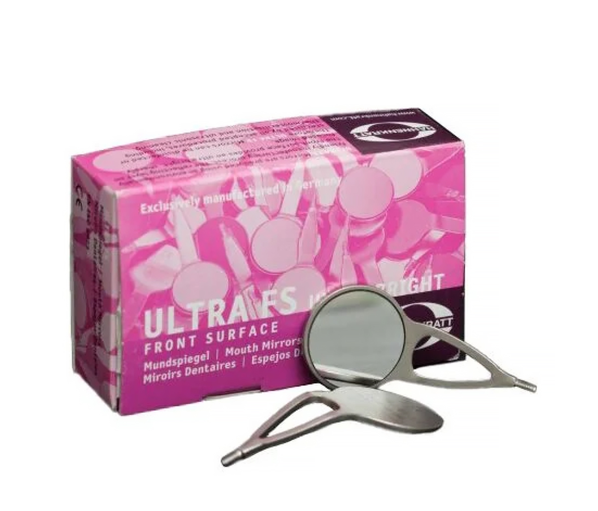 Hahnenkratt ULTRAretract FS - ультраяркое зеркало без ручки, с раздвоенным ретрактором, №5, диаметр 24 мм, 6 шт