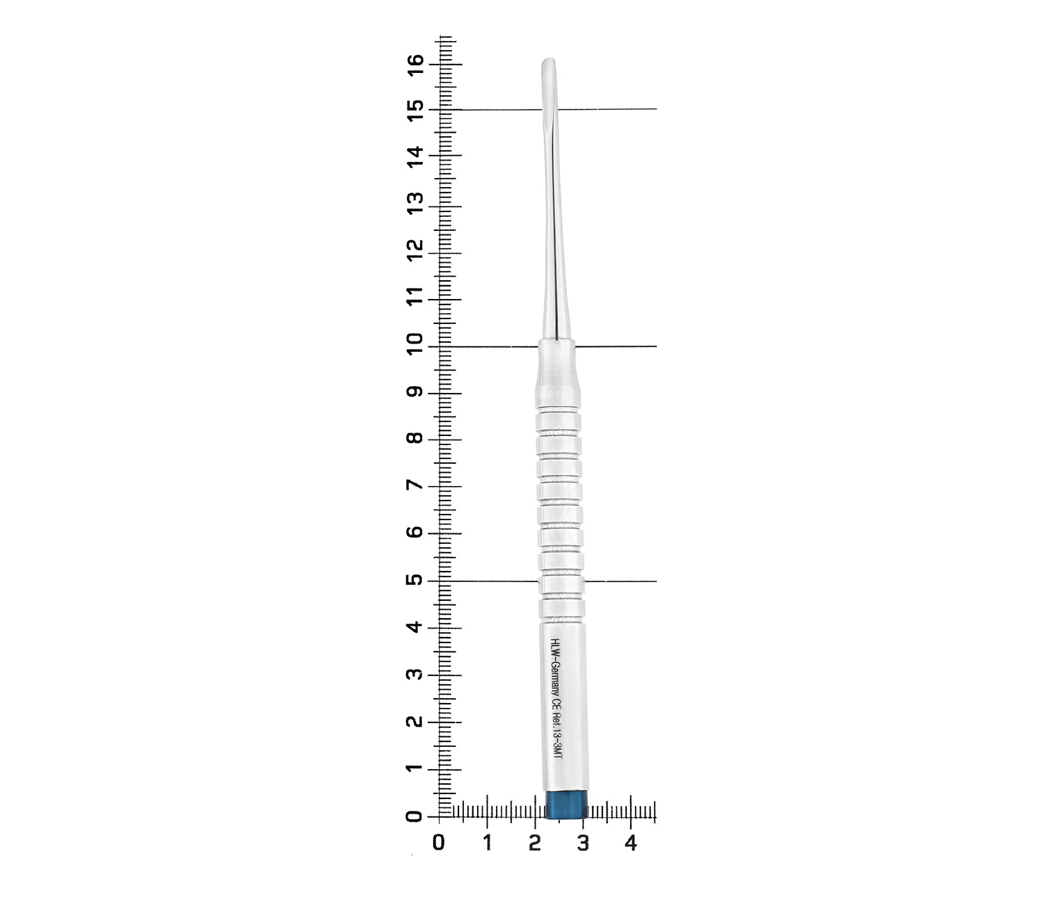 HLW 13-3MT - элеватор мини прямой, 3 мм, фронтальная группа зубов, верхняя челюсть