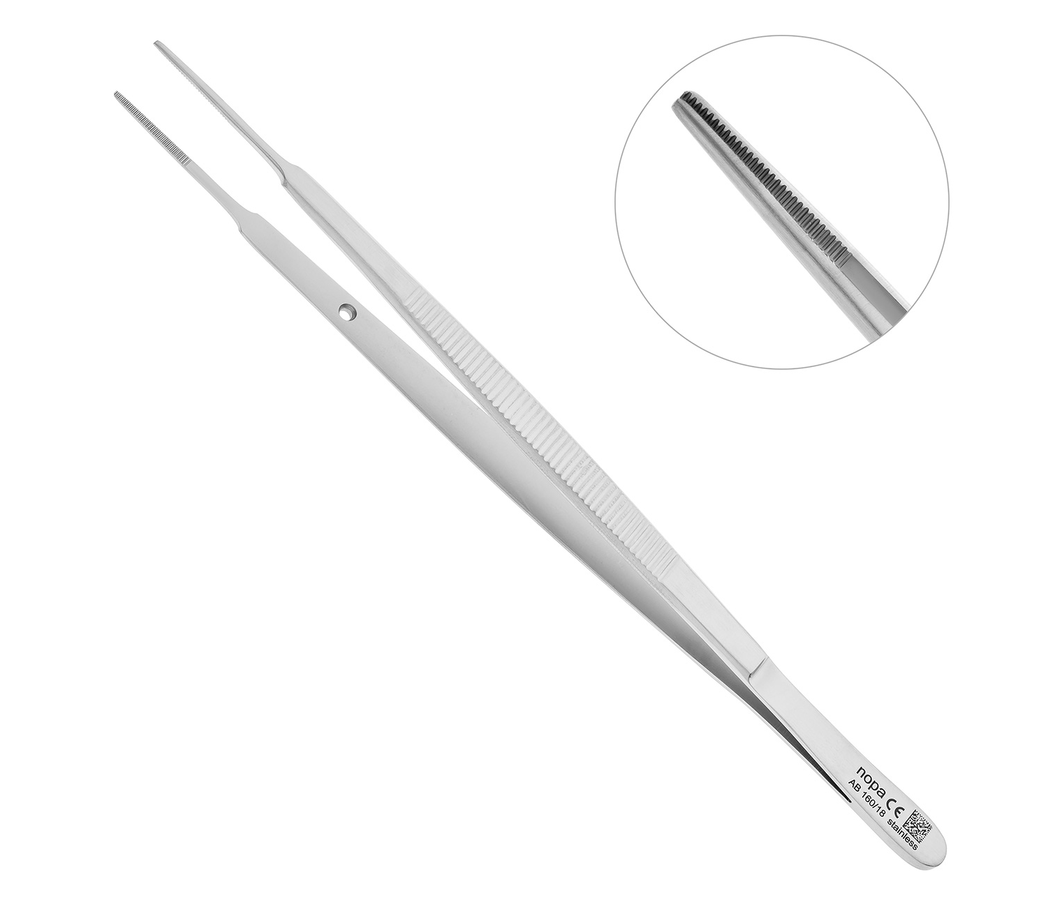 Nopa Instruments AB 160/18 - пинцет GERALD, 18 см