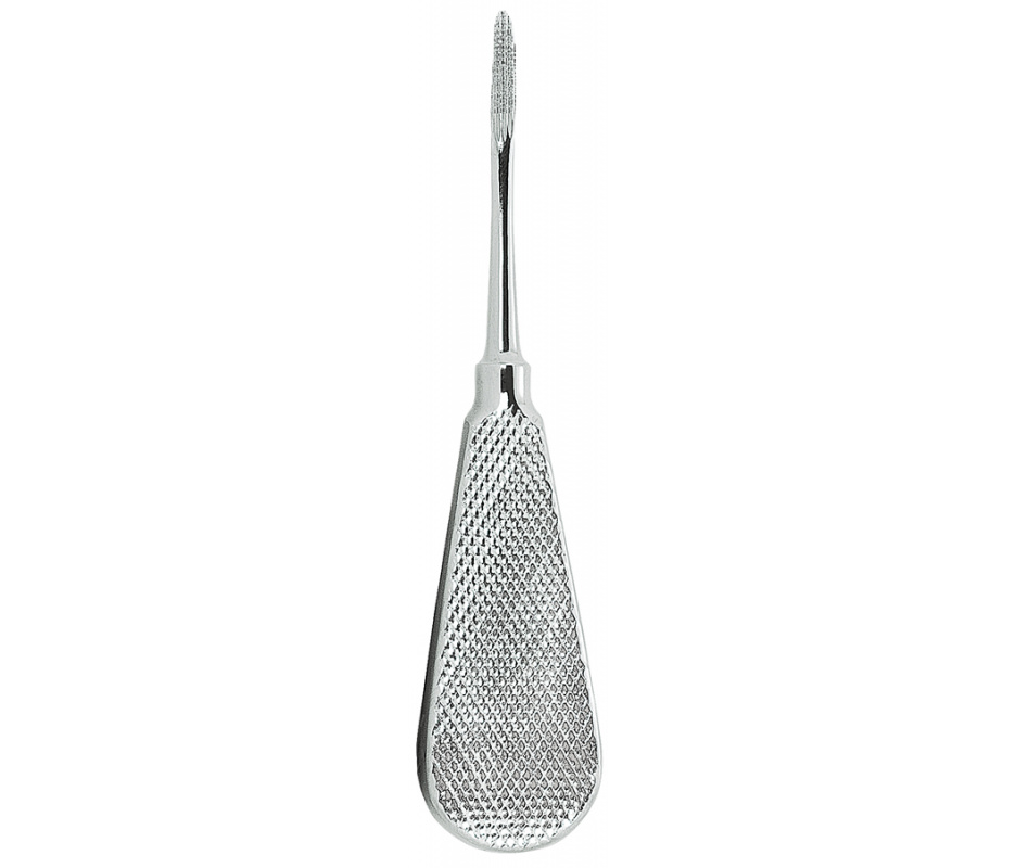 Asa Dental 0232-1 - элеватор N1 прямой заостренный рифленый, 3,6 мм