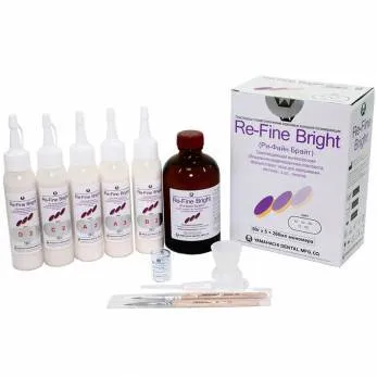 Пластмасса самотвердеющая, YAMAHACHI, Re-Fine Bright Set 3, 5х50г+260мл