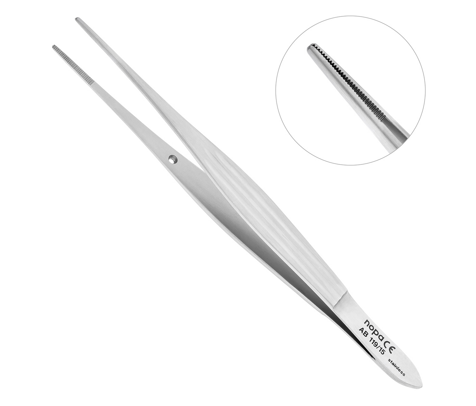 Nopa Instruments AB 119/15 - пинцет перевязочный MC INDOE, 15 см