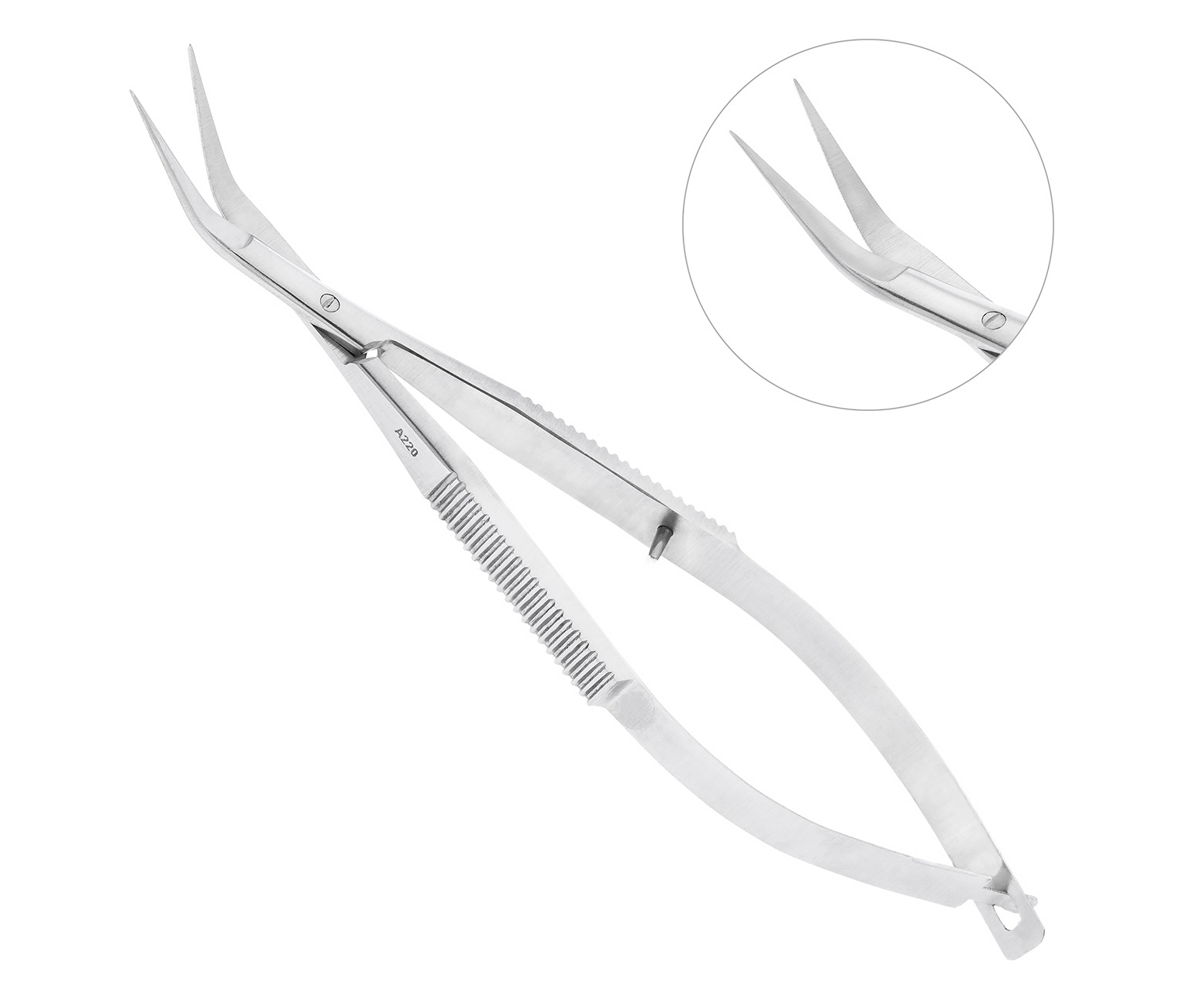 Nopa Instruments AC 751/12 - микроножницы NOYES изогнутые, 12 см
