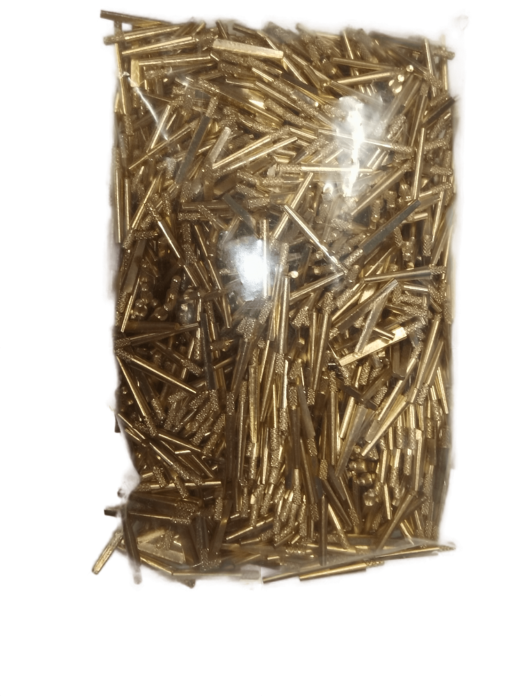 Штифты для изготовления моделей DOWEL-PIN, латунь, размер М (средние, 22 мм. ), в упаковках по 1000 шт., арт: 302T