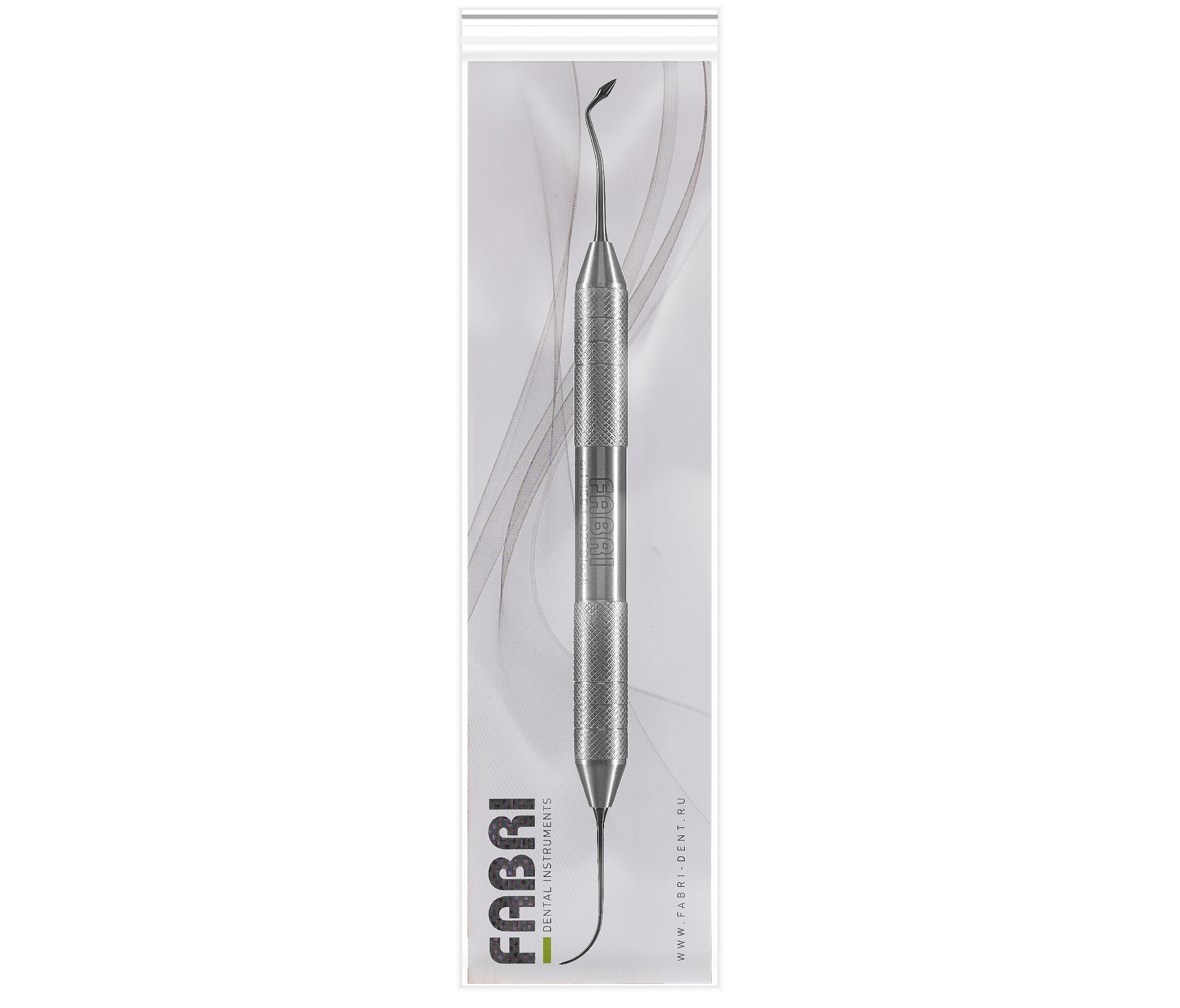 Fabri 1504-02F Black - инструмент для моделирования фиссур, эргономичная ручка Ø10mm, покрытие Black