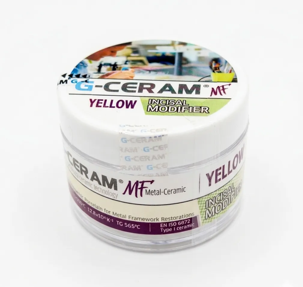 Керамическая масса, G-CERAM, MF Incisal Modifier Yellow (20г)