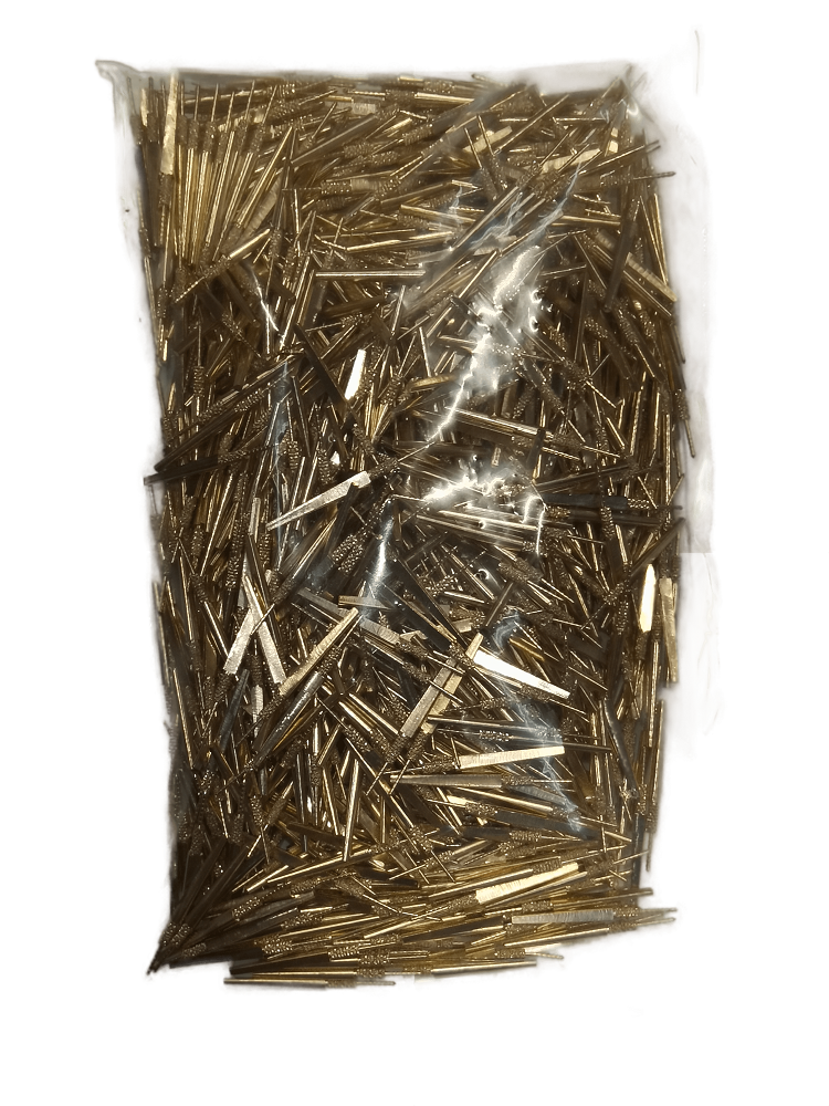 Стандартные штифты со штифтом DOWEL-PIN, латунь, размер S (маленькие, 29 мм.), в упаковках по 100 шт., арт: 300T/100