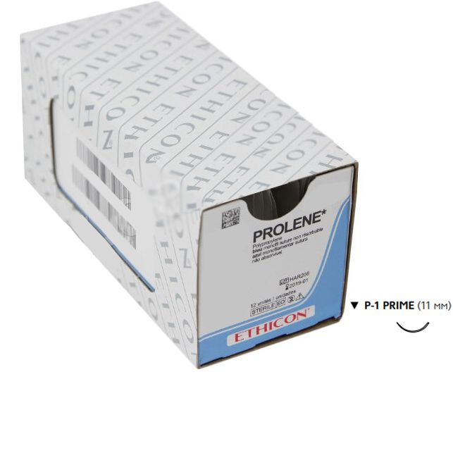 Нить хирургическая Ethicon Prolene 6/0 45 см Обратно-режущая 24 мм