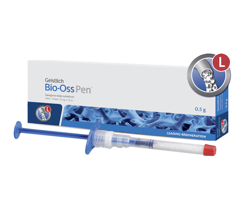 Geistlich Pharma Bio-Oss Pen - 0,5 г, гранулы 1-2 мм, размер L, натуральный костнозамещающий материал в аппликаторе