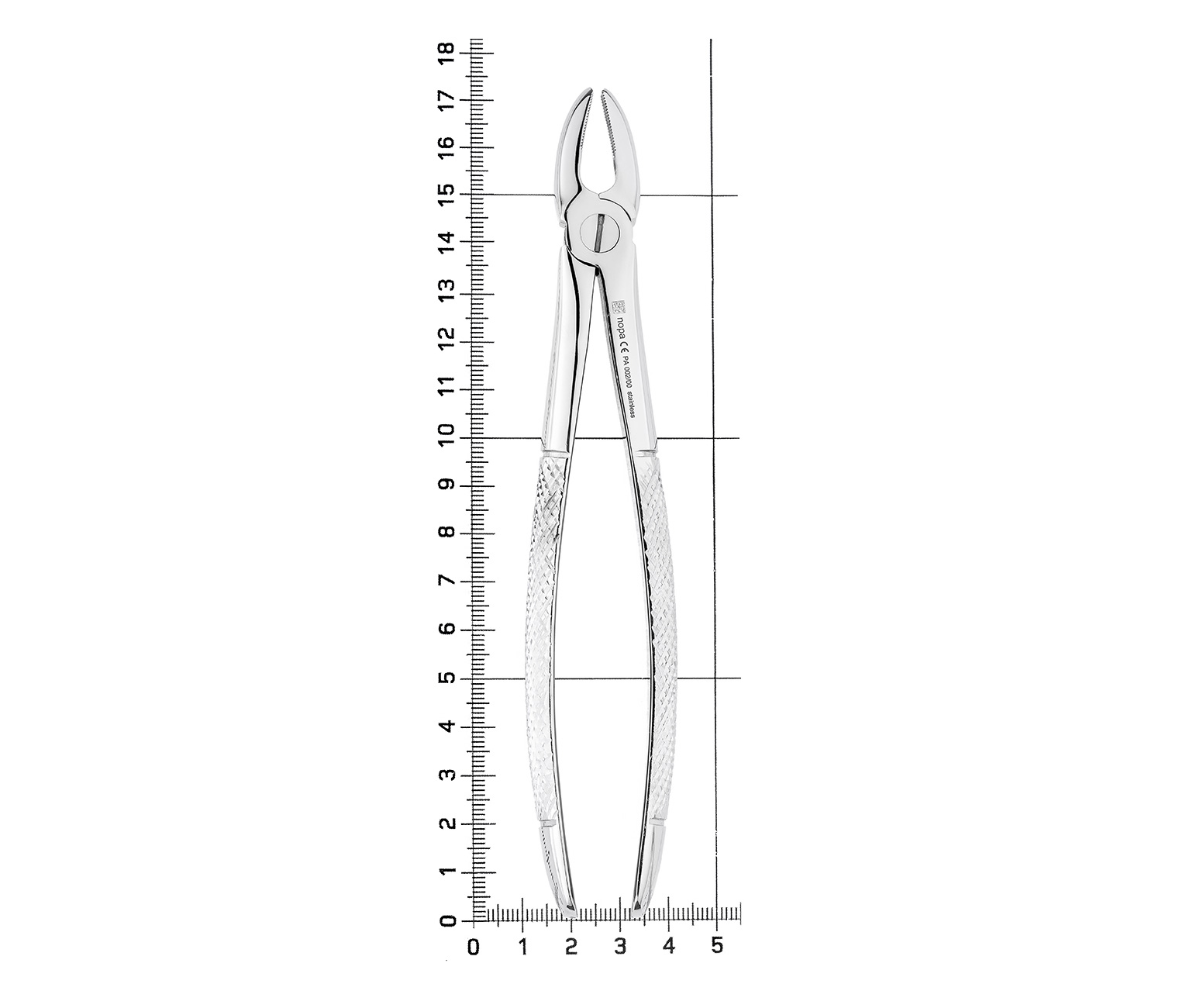 Nopa Instruments PA 002/00 - щипцы извлекающие для резцов/клыков верхней челюсти №2