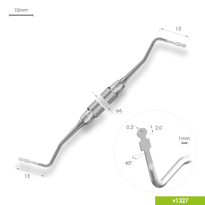 1327 Укладчик ретракционной нити (Пакер) Ø2mm c мерной прорезью. Ручка Ø6mm