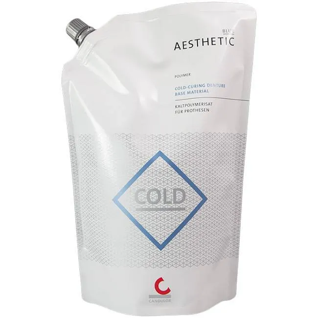 Пластмасса базисная, Candulor AG, AESTHETIC Blue Polymer, F3, опаковый розовый, 500г