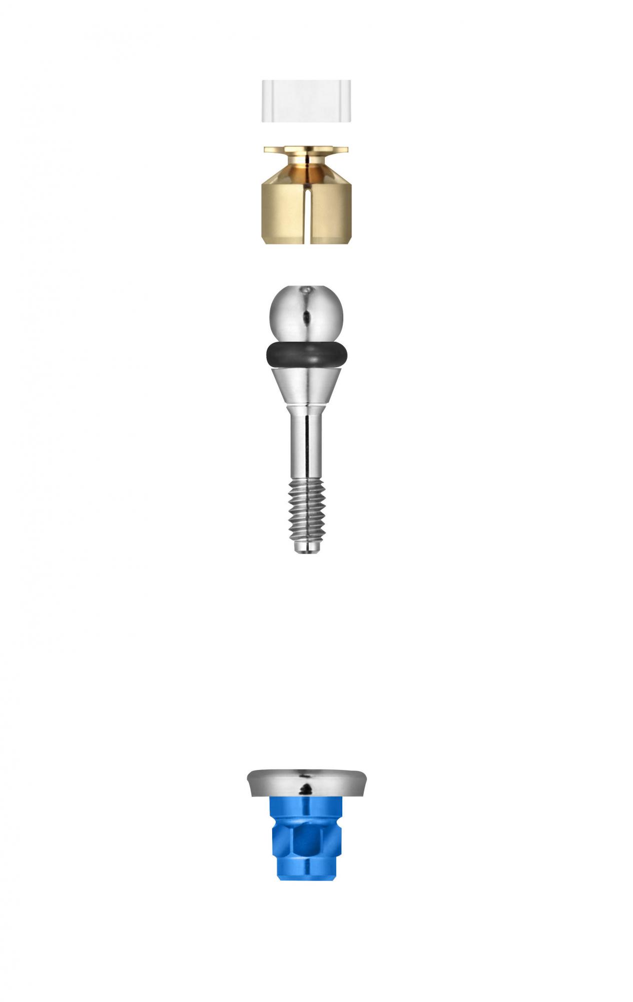 Шаровидный аттачмент FRIADENT Ball and Socket Attachment, размер D4.5/GH1, арт: 45-3151