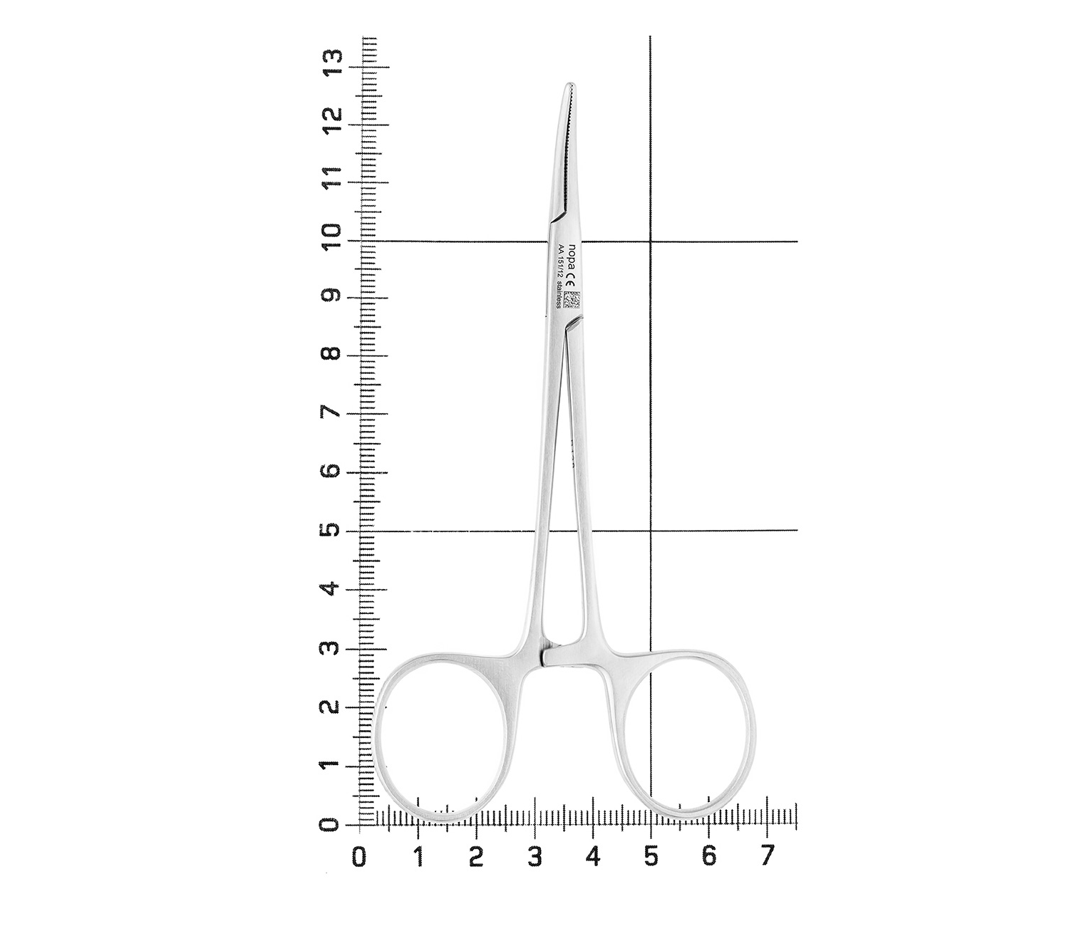 Nopa Instruments AA 151/12 - зажим HALSTED-MOSQUITO изогнутый, 12,5 см