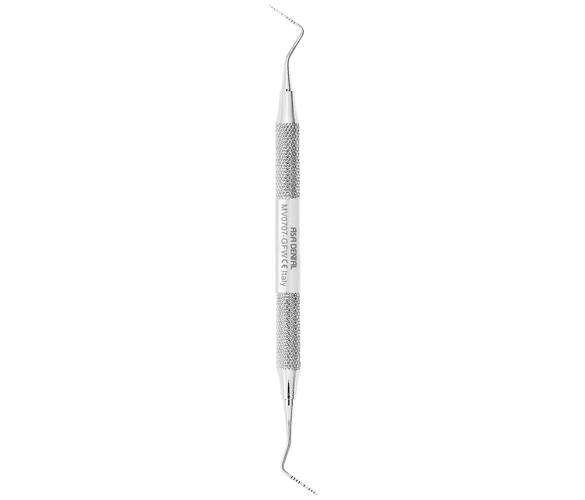 Asa Dental MV0707-GFW - зонд пародонтологический двусторонний Leonardo Light (1-2-3-5-7-8-9-10 и 10-9-8-7-5-3-2-1), 162 мм